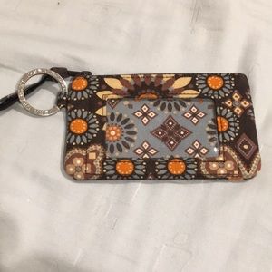 Vera Bradley Card Holder with Keyring!